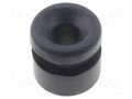 Grommet; Ømount.hole: 14.7mm; Øhole: 7mm; rubber; black FIX&FASTEN FIX-GR-16