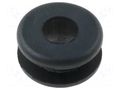 Grommet; Ømount.hole: 8.4mm; Øhole: 5.5mm; rubber; black FIX&FASTEN FIX-GR-18
