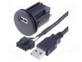 Extender; USB A socket; 0.9m PER.PIC. C0005