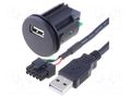 Extender; USB A socket; 0.9m PER.PIC. C0005