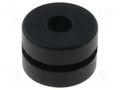 Grommet; Ømount.hole: 8.1mm; Øhole: 3.6mm; rubber; black FIX&FASTEN FIX-GR-38