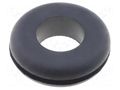 Grommet; Ømount.hole: 20.8mm; Øhole: 12.7mm; rubber; black FIX&FASTEN FIX-GR-42