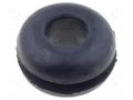 Grommet; Ømount.hole: 7.9mm; Øhole: 4.7mm; rubber; black FIX&FASTEN FIX-GR-43