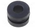 Grommet; Ømount.hole: 6mm; Øhole: 3.5mm; rubber; black FIX&FASTEN FIX-GR-46