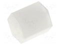 Screwed spacer sleeve; hexagonal; polyamide; M2; L: 5mm FIX&FASTEN FIX-HP2-5