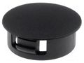 Stopper; H: 6.2mm; Wall thick: 2.2mm; black; polyamide; UL94V-2 FIX&FASTEN FIX-M13.5