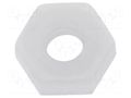 Nut; hexagonal; M2; polyamide; H: 1.4mm; 4mm FIX&FASTEN FIX-M2