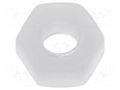 Nut; hexagonal; M3; polyamide; H: 2.7mm; 5.5mm FIX&FASTEN FIX-M3