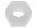 Nut; hexagonal; M5; polyamide; H: 4.4mm; 8mm FIX&FASTEN FIX-M5