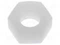 Nut; hexagonal; M5; polyamide; H: 4.4mm; 8mm FIX&FASTEN FIX-M5