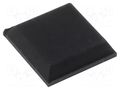 Self-adhesive foot; black; rubber; A: 10.5mm; B: 8.6mm; C: 2.5mm FIX&FASTEN FIX-SF-007