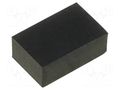 Self-adhesive foot; H: 2.5mm; black; rubber; W: 6mm; L: 4mm FIX&FASTEN FIX-SF-060425