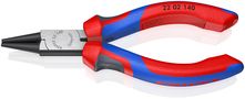 KNIPEX 22 02 140 Round Nose Pliers with multi-component grips black atramentized 140 mm 22 02 140 4003773043430