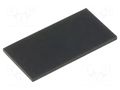 Self-adhesive foot; H: 1mm; black; rubber; W: 20mm; L: 10mm FIX&FASTEN FIX-SF-201010