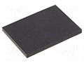 Self-adhesive foot; H: 1.5mm; black; rubber; W: 20mm; L: 15mm FIX&FASTEN FIX-SF-201515