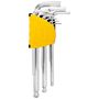 Long Hex Key Sets 1.5-10mm Deli Tools EDL3088 (silver), Deli Tools EDL3088