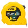 Steel Measuring Tape 5m/25mm Deli Tools EDL9025Y (yellow), Deli Tools EDL9025Y