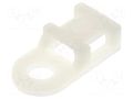 Holder; screw; polyamide; natural; Tie width: 4.95mm; Ht: 4.95mm FIX&FASTEN FIX-TH-4