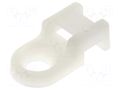 Holder; screw; polyamide; natural; Tie width: 5.2mm; Ht: 6mm FIX&FASTEN FIX-TH-5