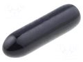 Cap; Body: black; Øint: 2mm; PVC Soft; L: 12mm; Wall thick: 0.8mm FIX&FASTEN FIX-VCP02012-BK