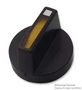 KNOB, BLACK WITH YELLOW BAR 52-928.40