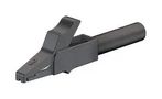 CROCODILE CLIP, 4MM, BLACK, PK5 24.0157-4