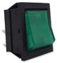 SWITCH, ROCKER, DPST, HI INRUSH, GRN C1353AANAC