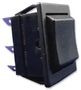 SWITCH, ROCKER, DPDT, BLACK, ON-OFF-ON C1570ALAAA