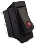 SWITCH, ROCKER, SPST, RED DOT C5503PLLAA