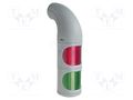 Signalling column; red/green; LED; 24VDC; IP65; 136x85x309mm; 894 WERMA WER-89406055