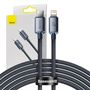 Baseus Crystal Shine cable USB-C to Lightning, 20W, PD, 2m (black), Baseus CAJY000301