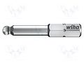 Screwdriver bit; hex key,spherical; HEX 5mm; 1/4"; STANDARD WIHA WIHA.01739