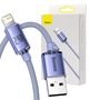 Baseus Crystal Shine cable USB to Lightning, 2.4A, 1.2m (purple), Baseus CAJY000005