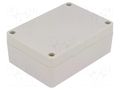 Enclosure: multipurpose; X: 75mm; Y: 105mm; Z: 40mm; ABS; grey; IP65 COMBIPLAST CP-1085
