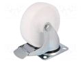 Transport wheel; Ø: 125mm; W: 40mm; H: 156mm; torsional with lock COLSON BPPP-1251-1100