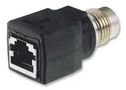 ADAPTOR, M12 SKT/RJ45, STR, HARAX, 4P 21 03 381 2401