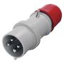 Plug 4P 32A/400V, IP44, SCAME A6114 8001636222455