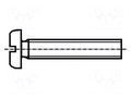 Screw; M5x50; 0.8; Head: cheese head; slotted; polyamide; DIN 85A BOSSARD B5X50/BN1062