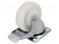 Transport wheel; Ø: 100mm; W: 30mm; H: 128mm; torsional with lock COLSON BPPN-1001-5100
