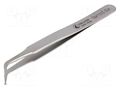 Tweezers; 115mm; Blades: curved; SMD IDEAL-TEK IDL-SM103.SA