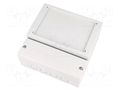 Enclosure: wall mounting; X: 166mm; Y: 161mm; Z: 72.5mm; ABS; grey BOPLA RCP160F
