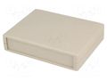 Enclosure: with panel; X: 130mm; Y: 100mm; Z: 30mm; ABS; grey; IP43 COMBIPLAST CP-2015S