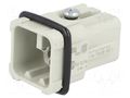 Connector: HDC; contact insert; male; 42V; PIN: 8; size A3 AMPHENOL C146-10A0080002