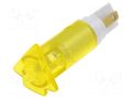 Indicator: LED; flat; 12÷14VAC; Ø10.2mm; connectors 2,8x0,8mm SIGNAL-CONSTRUCT SKIH10122
