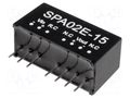 Converter: DC/DC; 1.8W; Uin: 4.5÷9VDC; Uout: 15VDC; Iout: 133.33mA MEAN WELL SPA02E-15