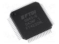IC: interface; USB-UART x4, MPSSE x2; Hi-Speed; 3.3÷5VDC; LQFP64 FTDI FT4232HL