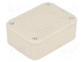 Enclosure: multipurpose; X: 60mm; Y: 80mm; Z: 30mm; ABS; grey; IP54 COMBIPLAST CP-6105