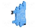 Socket; 6A; for DIN rail mounting; spring clamps; -40÷70°C; IP20 FINDER 93.51.7.024