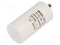 Capacitor: polypropylene; motors, run; 25uF; 450V; Ø42x82mm; ±5% SR PASSIVES CBB60H-25/450