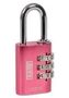 LOCK, COMBI, ALUMINIUM, 30MM, PINK K10530PIND